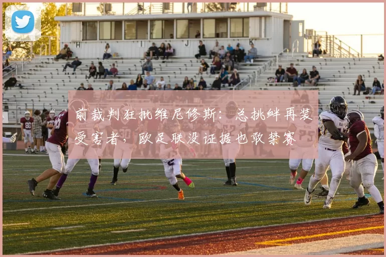 前裁判狂批维尼修斯：总挑衅再装受害者，欧足联没证据也敢禁赛